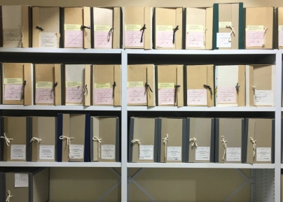 Стационарные стеллажи для коробов