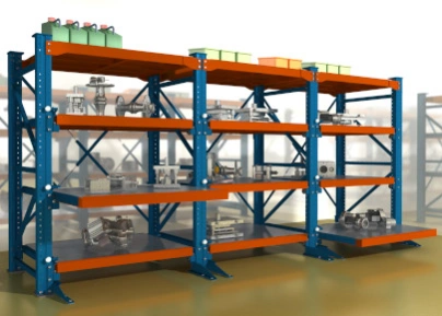 Стеллаж с выкатными уровнями